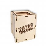 Leseni lonček za pisala - I'm the boss!